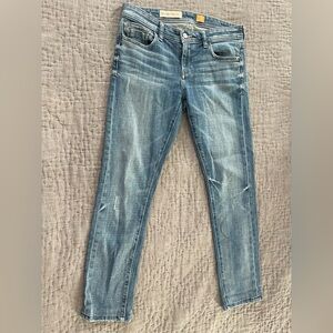 Anthropologie Pilcro & the Letterpress Hyphen Slim Straight Leg Denim Jean Sz 26